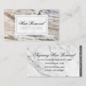 Haarverwijderingsmarmer Visitekaartje (Voorkant / Achterkant)