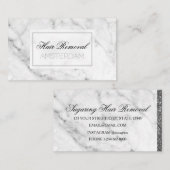 Haarverwijderingsmarmer Visitekaartje (Voorkant / Achterkant)