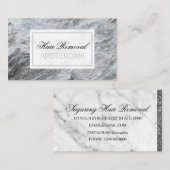 Haarverwijderingsmarmer Visitekaartje (Voorkant / Achterkant)