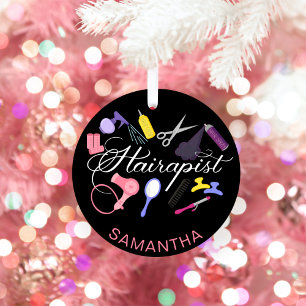 Haarverzorger Kapper Hair Stylist Kapper Zwart Keramisch Ornament