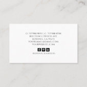 Haarverzorging Handgemaakte producten met bloesems Visitekaartje (Achterkant)