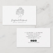 Haarverzorging Handgemaakte producten met bloesems Visitekaartje (Voorkant / Achterkant)