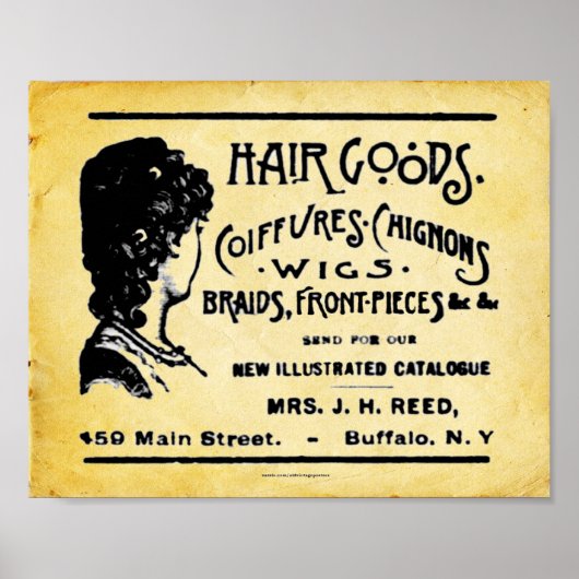 haarverzorgingsproducten afdrukken poster (Voorkant)