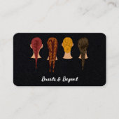 Haarvlechtend Visitekaartje (Voorkant)