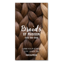 Haarvlechtend Visitekaartje Magnetisch Visitekaartje