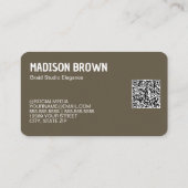 Haarvlechtmachine Custom QR Visitekaartje (Achterkant)