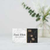 Haarwinkel Schaar Kapsalon Kapper Shop Visitekaartje (Staand voorkant)