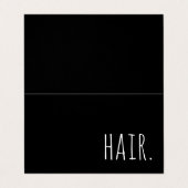 haarzakje visitekaartje (Buitenkant ongevouwen)