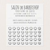 haarzakje visitekaartje (Binnenkant ongevouwen)