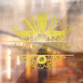 Haarzout en Spa Gold-kleur aanpassen Raamsticker (Vel 2)