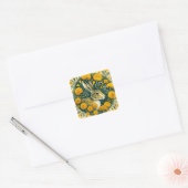 Haas Afrikaantje Vierkante Sticker (Envelop)
