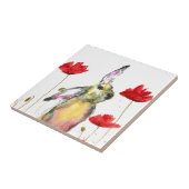 Haas Dierlijke Waterverf Konijnenbos Tegeltje (Zijkant)