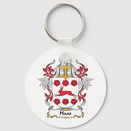 Haas Family Crest Sleutelhanger (Voorkant)