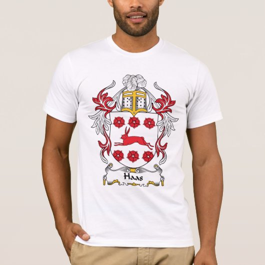 Haas Family Crest T-shirt (Voorkant)