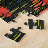 Haas in de klaprozen legpuzzel (Zijkant)