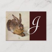 HAAS ( Jong Konijn ) Monogram Visitekaartje (Achterkant)