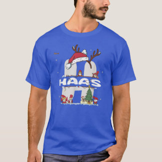 Haas Kerstmis met de naam Haas voor grappige feest T-shirt