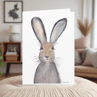 Haas konijn aquarel dier bosland Cute