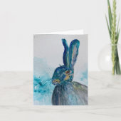 Haas Konijn Watercolour kaart (Voorkant)
