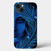 Haas Krishna kunst - Goddelijke mooie Krishna blau Case-Mate iPhone Case (Achterkant)