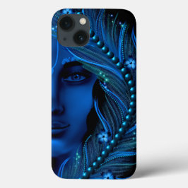 Haas Krishna kunst - Goddelijke mooie Krishna blau Case-Mate iPhone Case