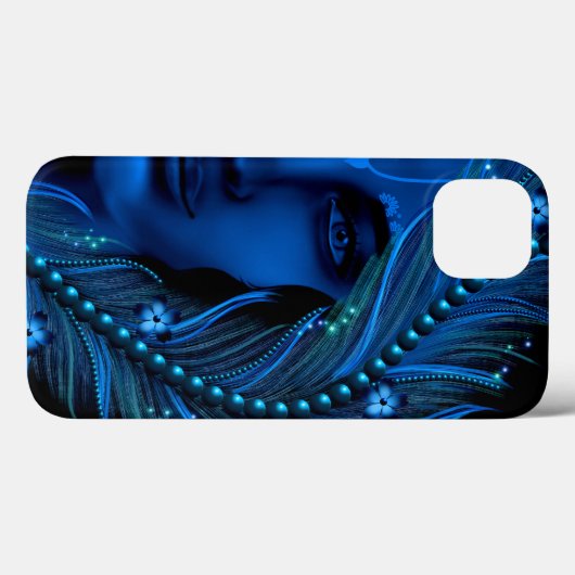 Haas Krishna kunst - Goddelijke mooie Krishna blau Case-Mate iPhone Case (Achterkant (horizontaal))