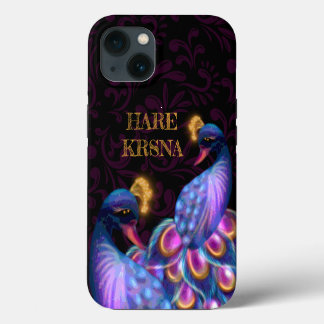 Haas Krishna kunst - Goddelijke mooie pauw iPhone 13 Hoesje