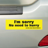 haast bumpersticker (Op auto)