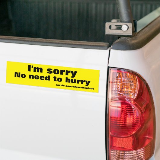 haast bumpersticker (Op Truck)