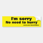 haast bumpersticker (Voorkant)