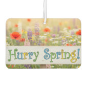 Haast de Lente! Rechthoekige luchtverfrisser (Achterkant)