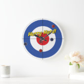 "Haast je!" Curler's klok - (blauw) (Huis)