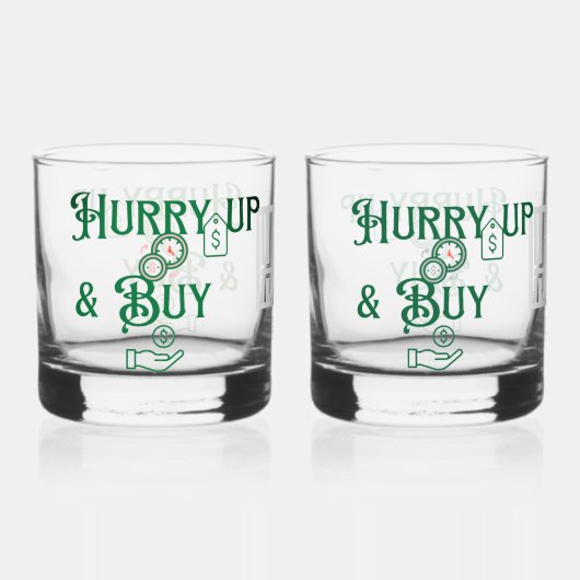 Haast je en koop een bril op maat whisky glas (Voorkant)