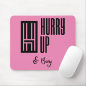 Haast je en koop roze muismat (Met muis)