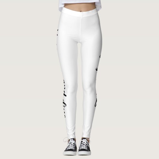 Haast je en live All-Over-Print Leggings (Voorkant)