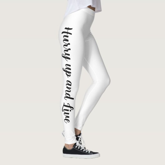 Haast je en live All-Over-Print Leggings (Rechts)