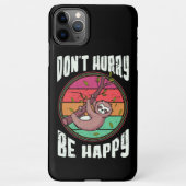 Haast je niet wees blij grappig schattig luie luia iPhone hoesje (Achterkant)