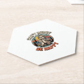 Haast je niet, wees een gelukkig sloth-wandelteam kartonnen onderzetters (Schuin)