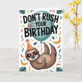 Haast je verjaardag niet kaart (Gele Bloem)