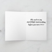 ** HAAST JE, WE KUNNEN NIET TE LAAT ZIJN VARKENS * KAART (Binnen)