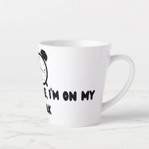 Haast me niet, ik ben pauze latte mok