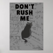 Haast Me Niet | Introverte Kat  Poster (Voorkant)