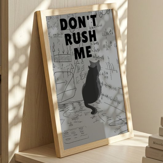 Haast Me Niet | Introverte Kat  Poster