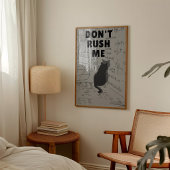 Haast Me Niet | Introverte Kat  Poster