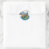 HAASTIGE HENGEL - Vissticker Ronde Sticker (Tas)