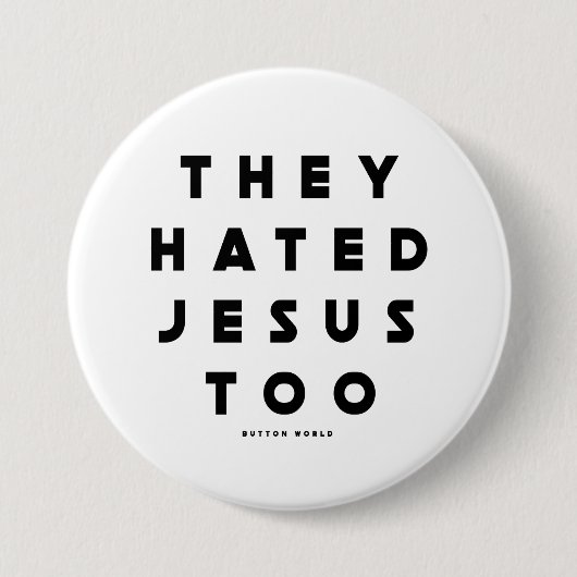 Haat-Button Ronde Button 7,6 Cm (Voorkant)