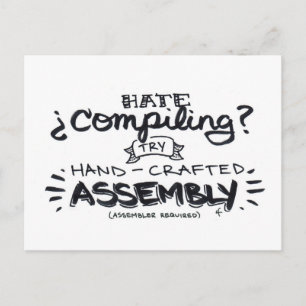 haat compileren? briefkaart