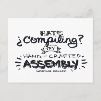 haat compileren? briefkaart