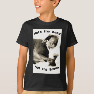 haat de daad niet het ras pitbull t-shirt
