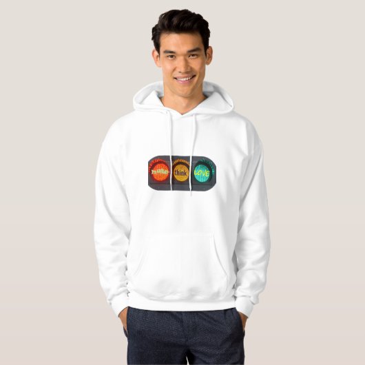 Haat, denk, liefde hoodie (Voorkant volledig)